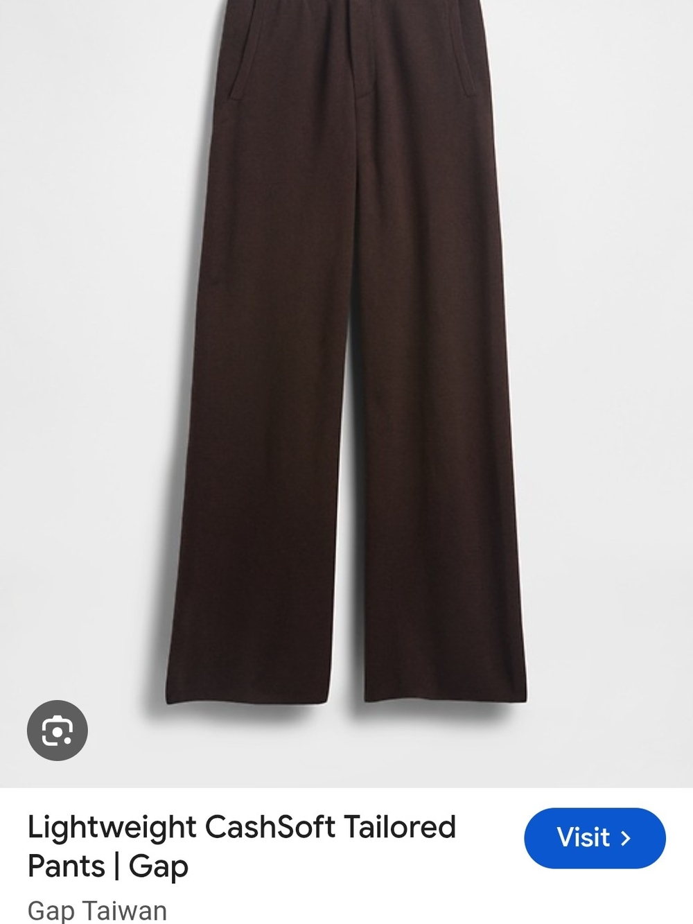 Gap Lightweight CashSoft Tailored Pants in Terra Brown Straight Leg Knit Pants